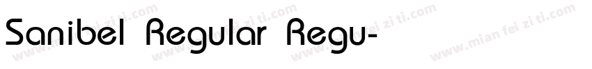 Sanibel Regular Regu字体转换